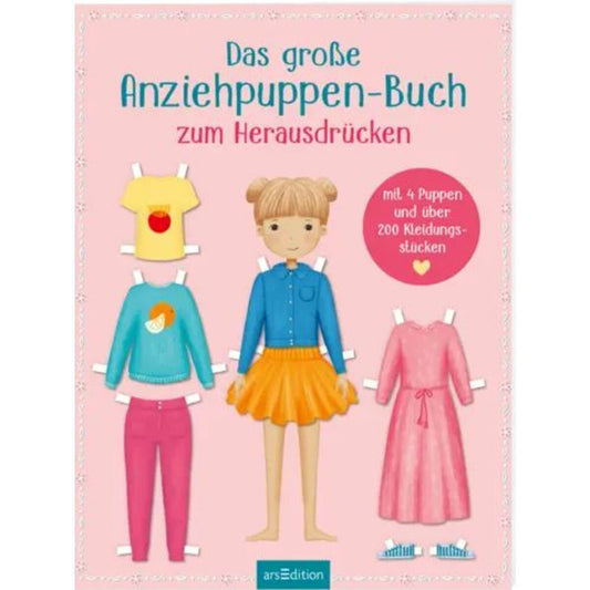 ars Edition Das große Anziehpuppen-Buch zum Herausdrücken
