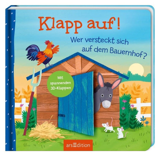 ars Edition Klapp auf! Wer versteckt sich auf dem Bauernhof?