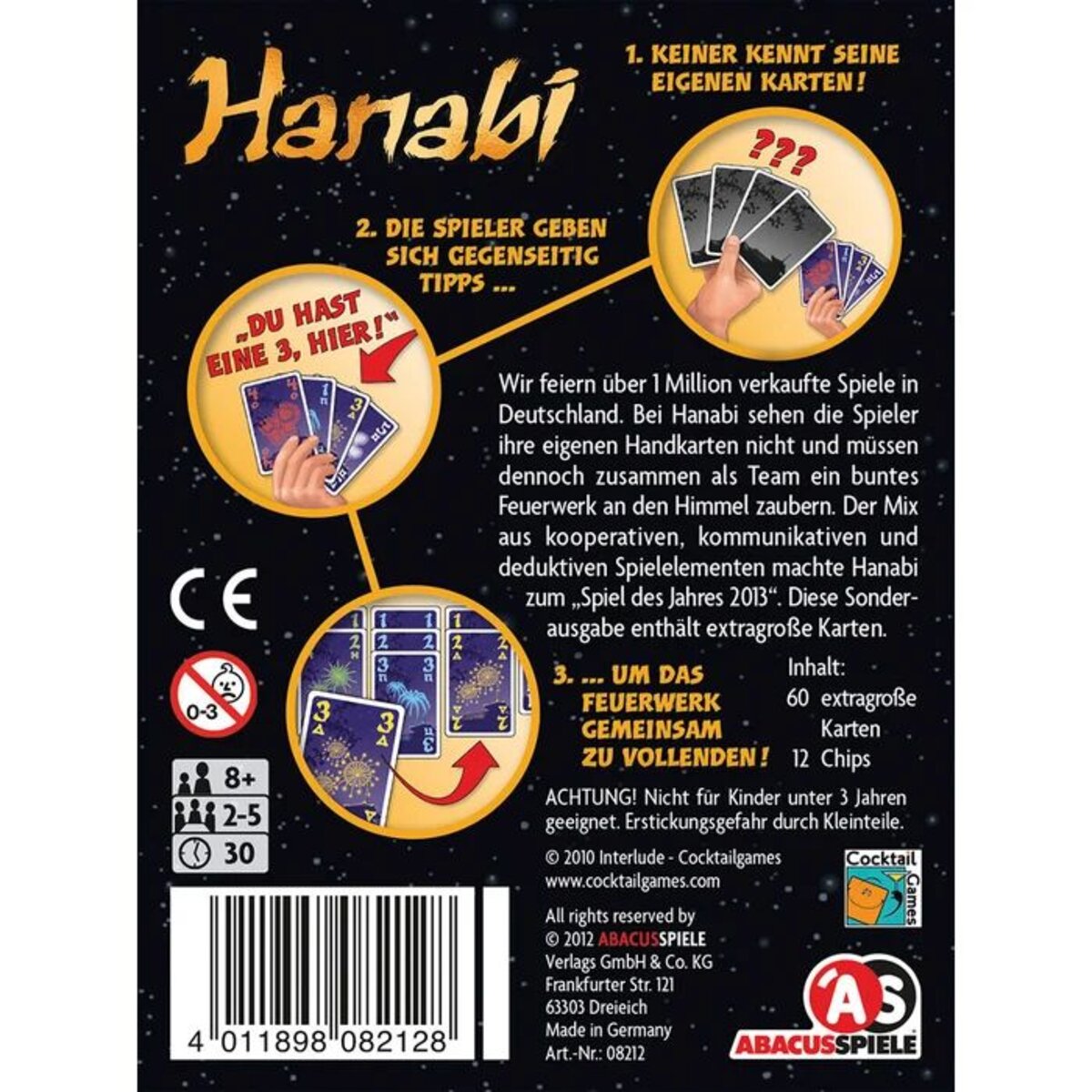 Asmodee Abacusspiele Hanabi Sonderausgabe