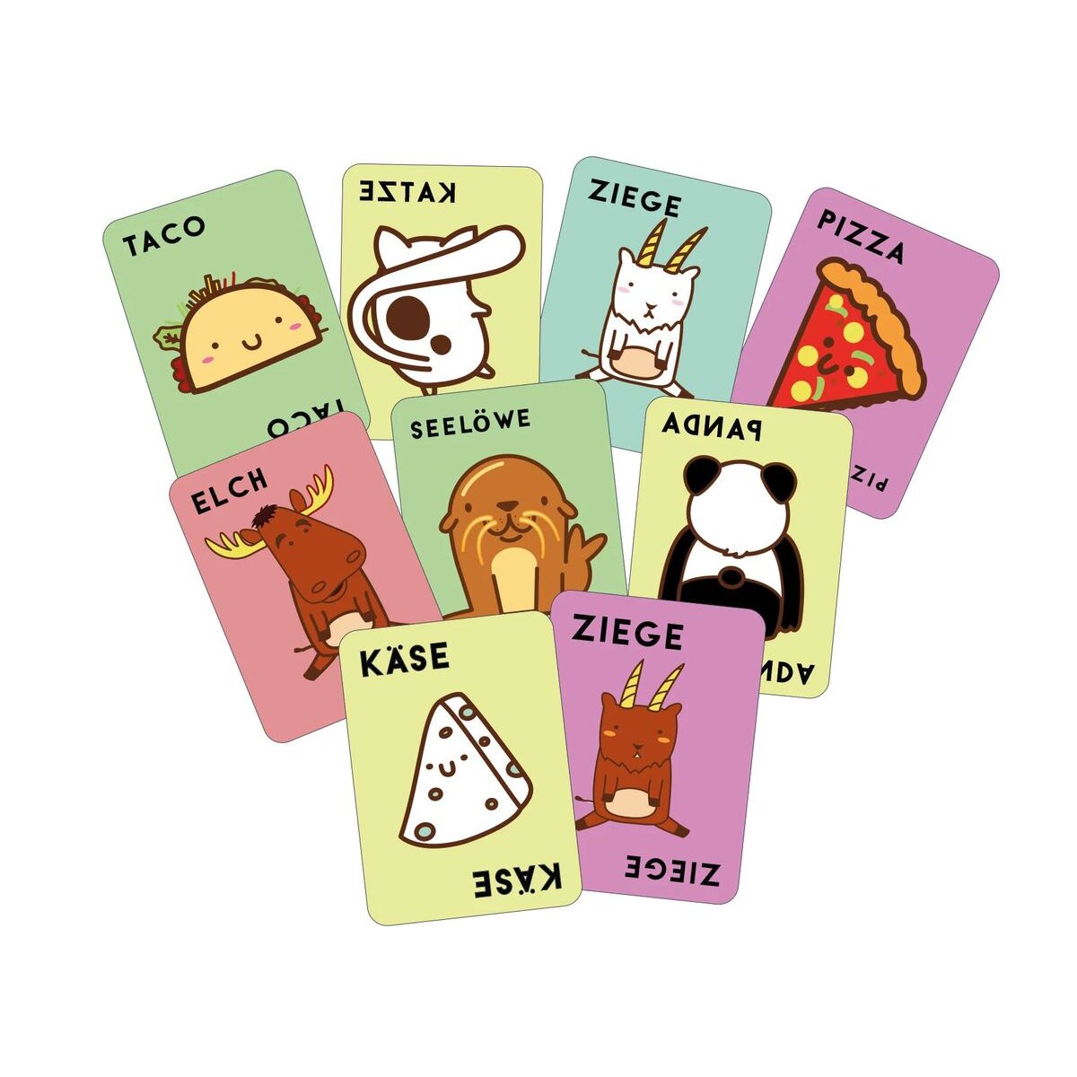 Asmodee Blue Orange Taco Katze Ziege Käse Pizza: Voll Verdreht