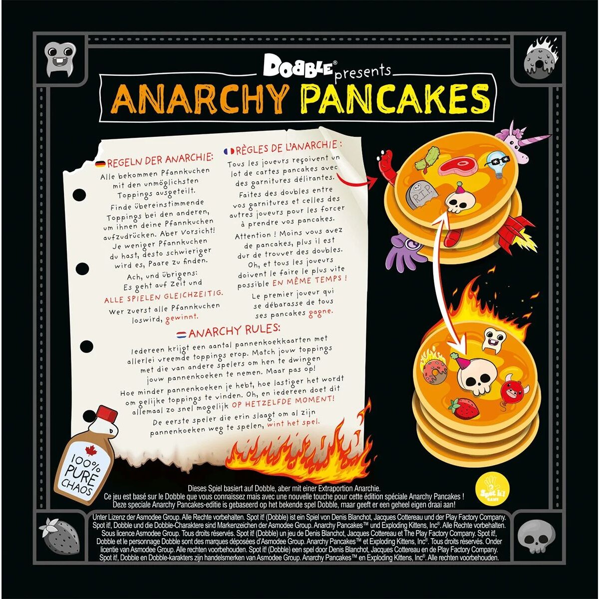 Asmodee Dobble Anarchy Pancakes
