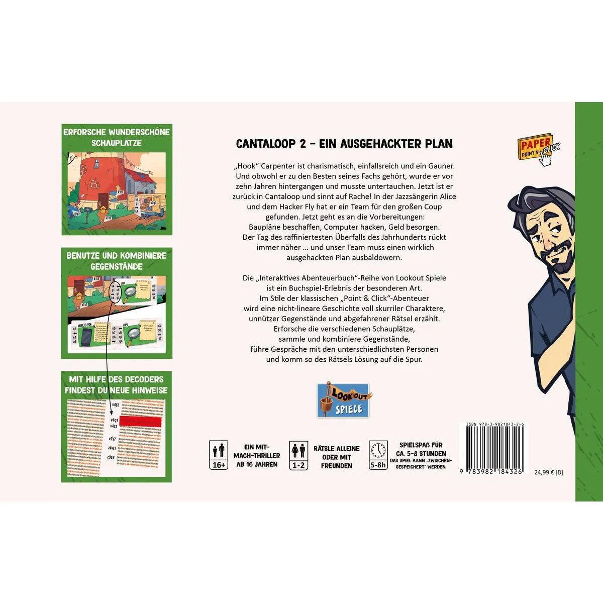 Asmodee Lookout Spiele Cantaloop Buch 2 - Ein ausgehackter Plan