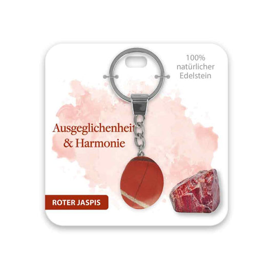 bb Klostermann Schlüsselanhänger Edelstein roter Jaspis