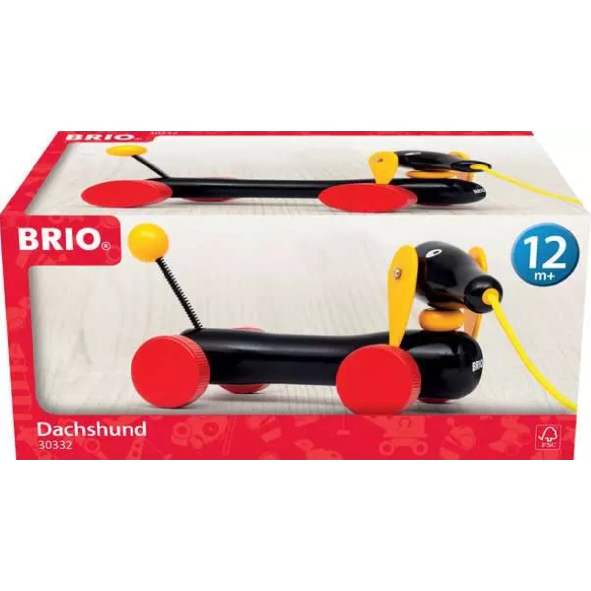 BRIO Dackel-Holzspielzeug für Kinder 9,3 x 8,8 x 20 cm