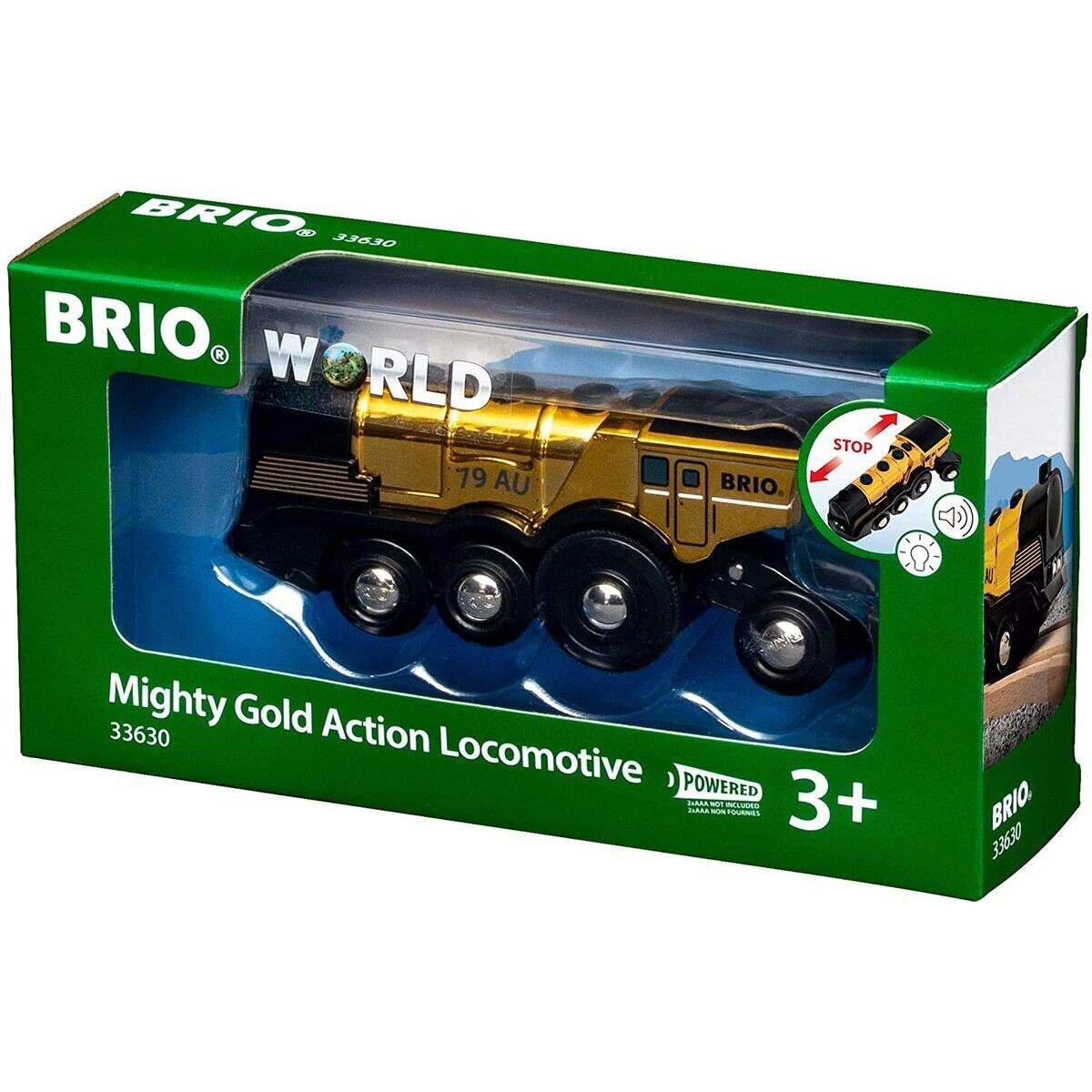 BRIO Goldene Batterielok mit Licht und Sound