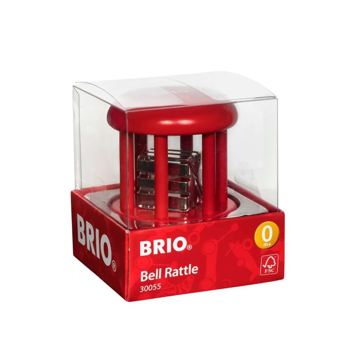 BRIO Klingelrassel Uni, 1 Stück, 4-fach sortiert