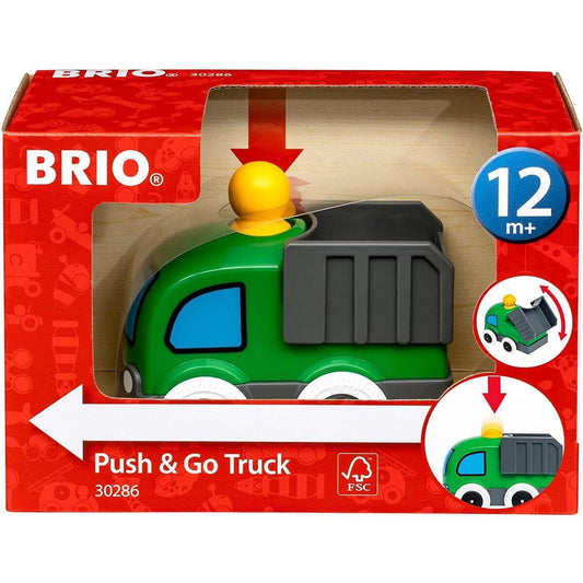 BRIO Push & Go LKW mit kindgerechter Startfunktion und kippbarer Ladefläche
