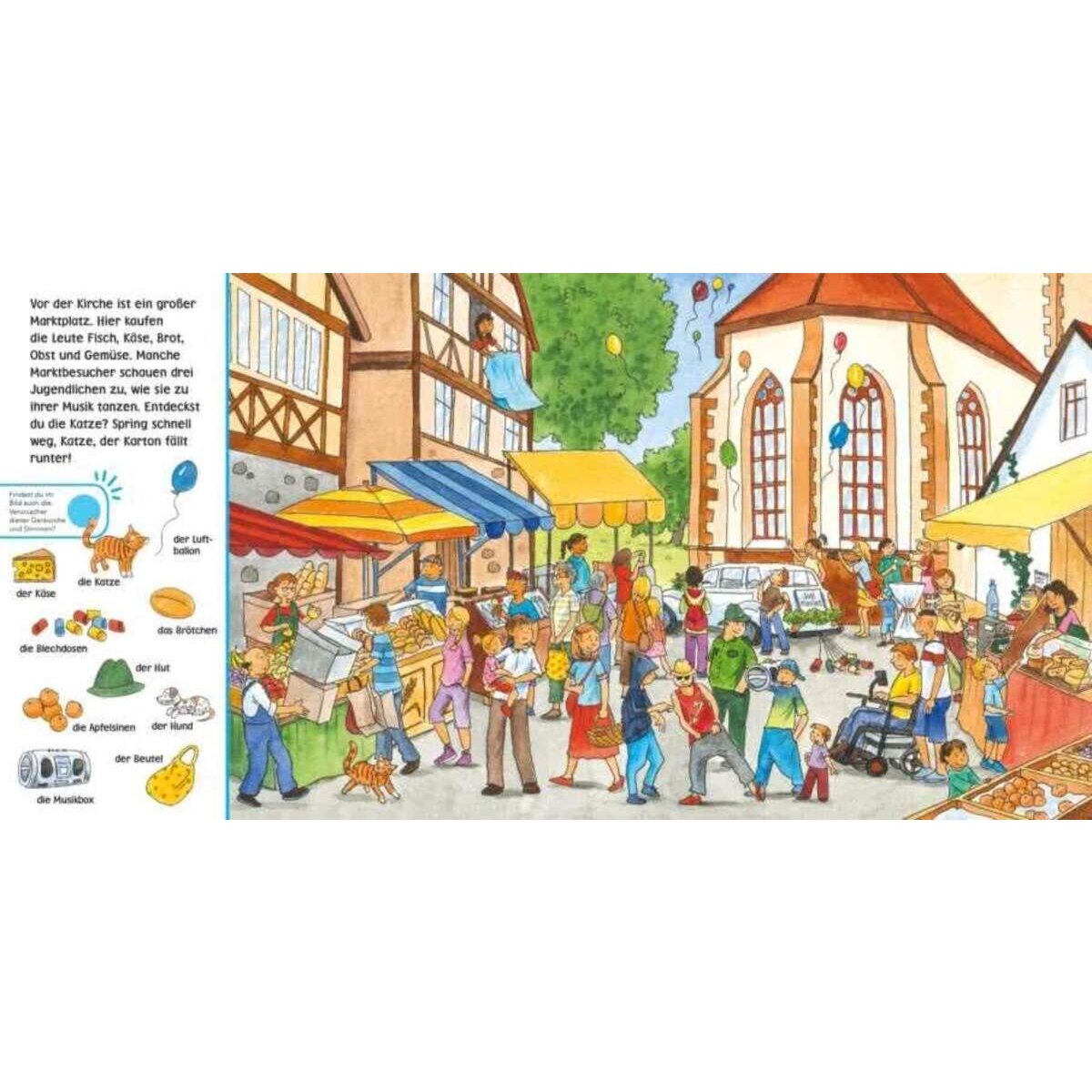 Carlsen Verlag Hör mal (Soundbuch): Wimmelbuch: In der Stadt