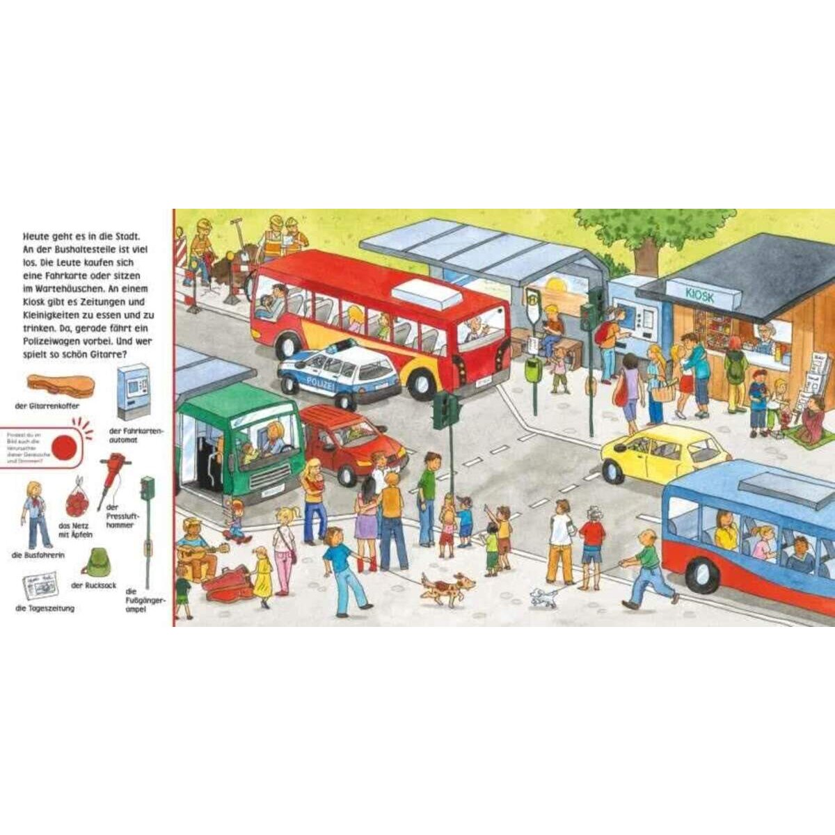 Carlsen Verlag Hör mal (Soundbuch): Wimmelbuch: In der Stadt