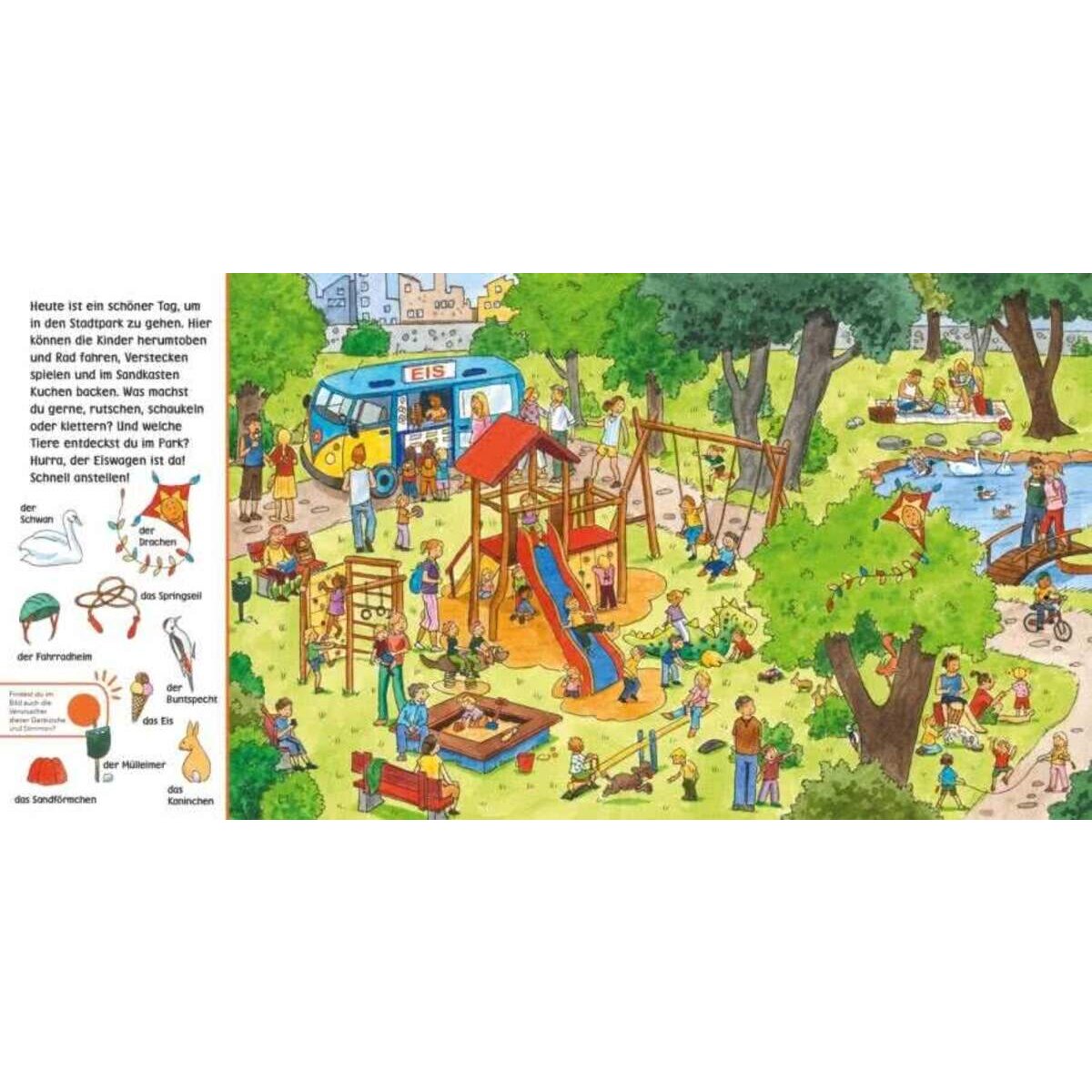 Carlsen Verlag Hör mal (Soundbuch): Wimmelbuch: In der Stadt