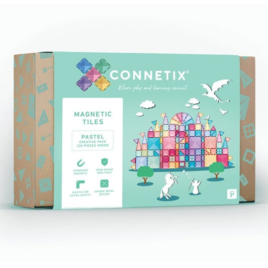 Connetix Pastell-Kreativpaket, 120 Teile