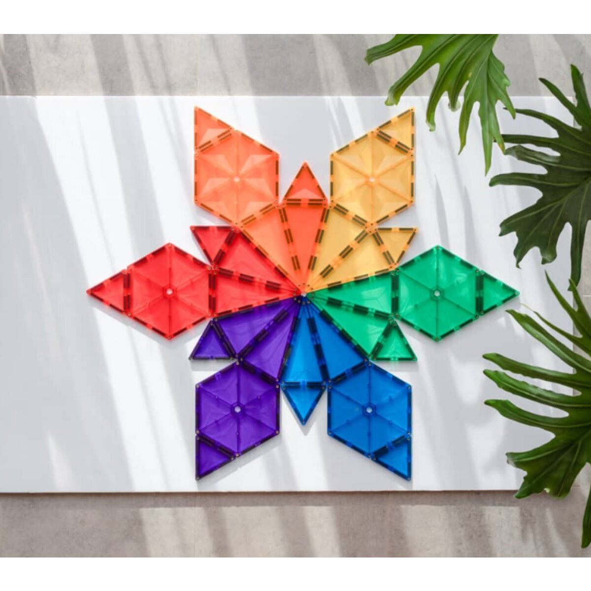 Connetix Regenbogen-Geometrie-Paket, 30 Teile