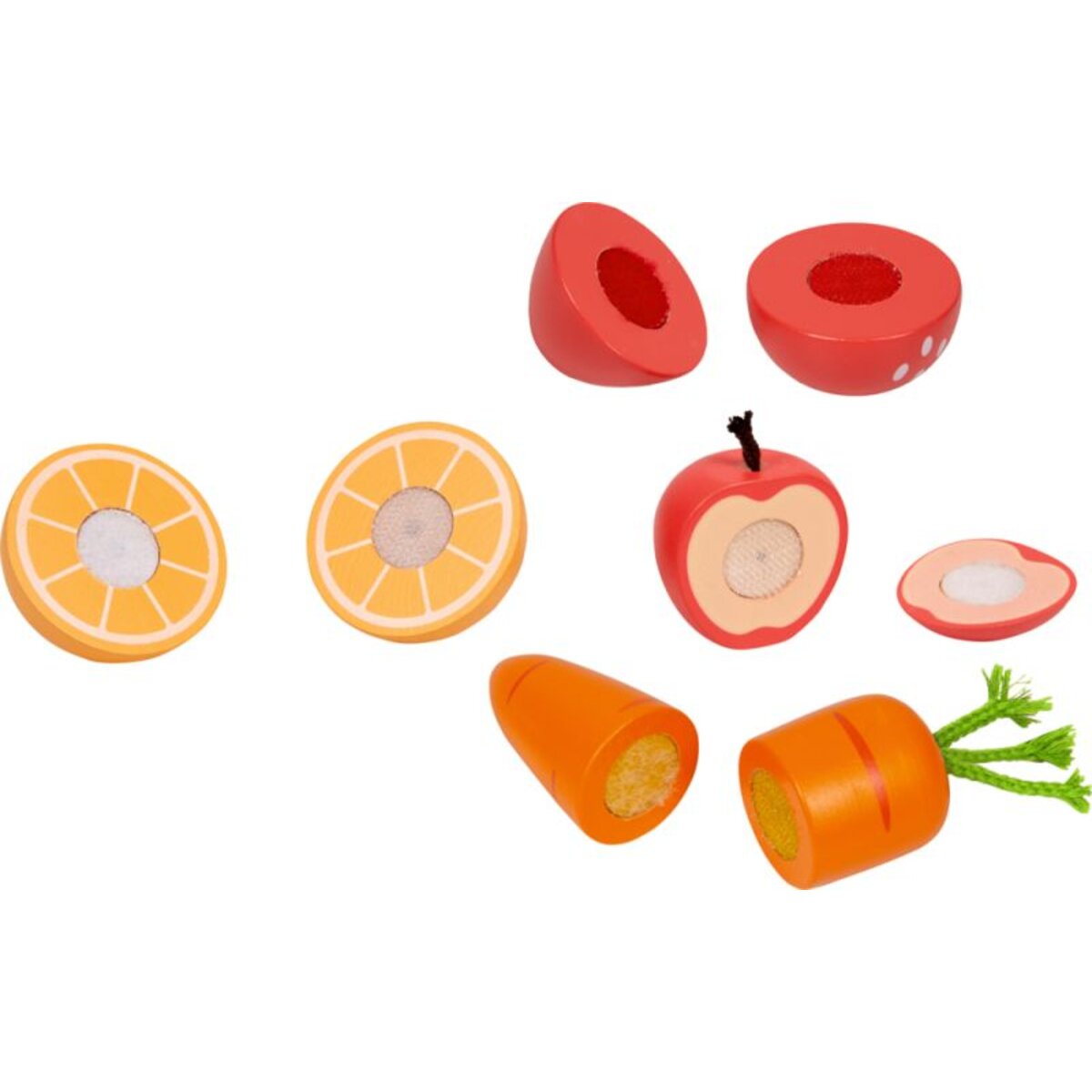 Coppenrath Verlag Holz-Schneide-Set Obst & Gemüse - Die Lieben Sieben