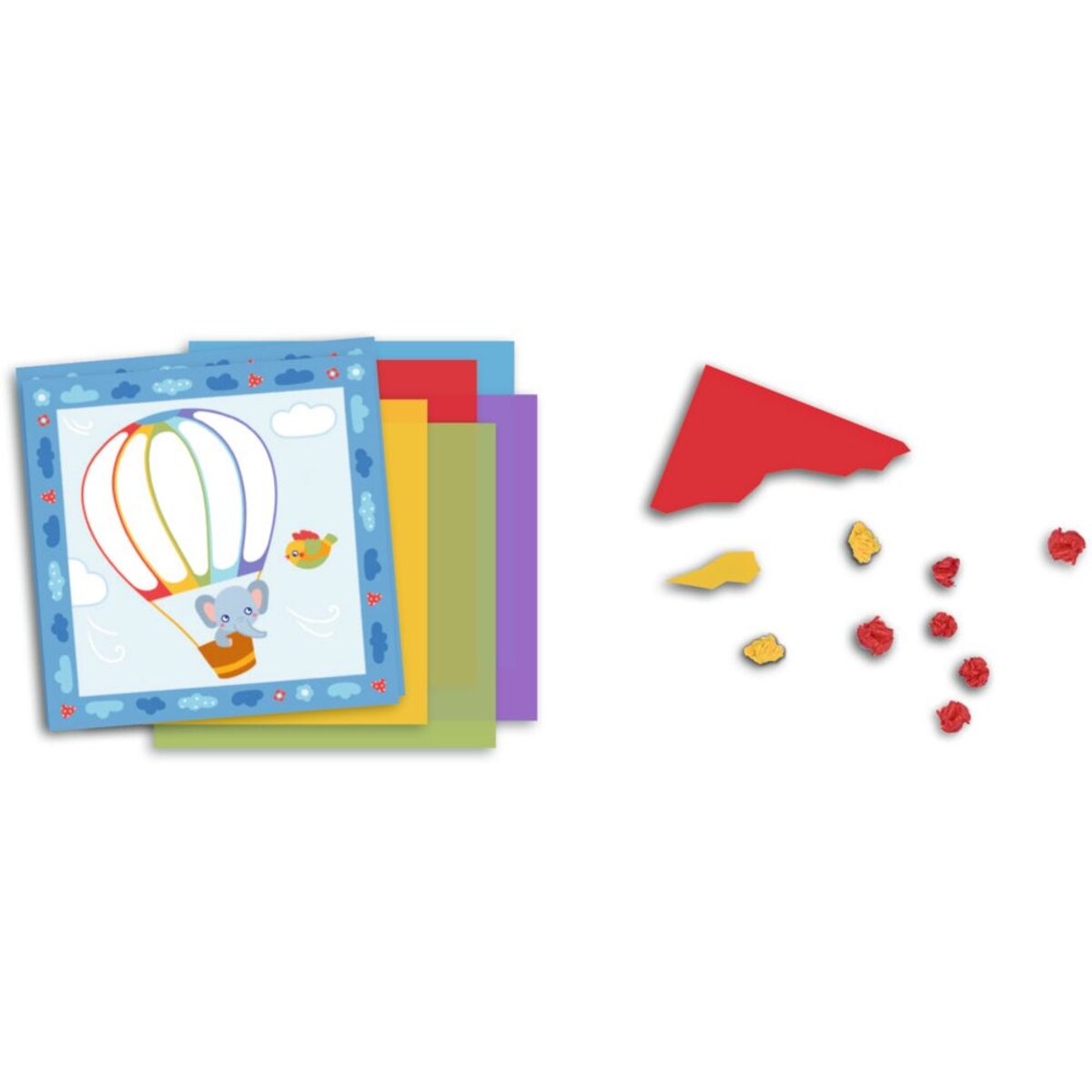 Coppenrath Verlag Mein 1. Bastelset: Knüddelbilder Regenbogen (Mini-Künstler)