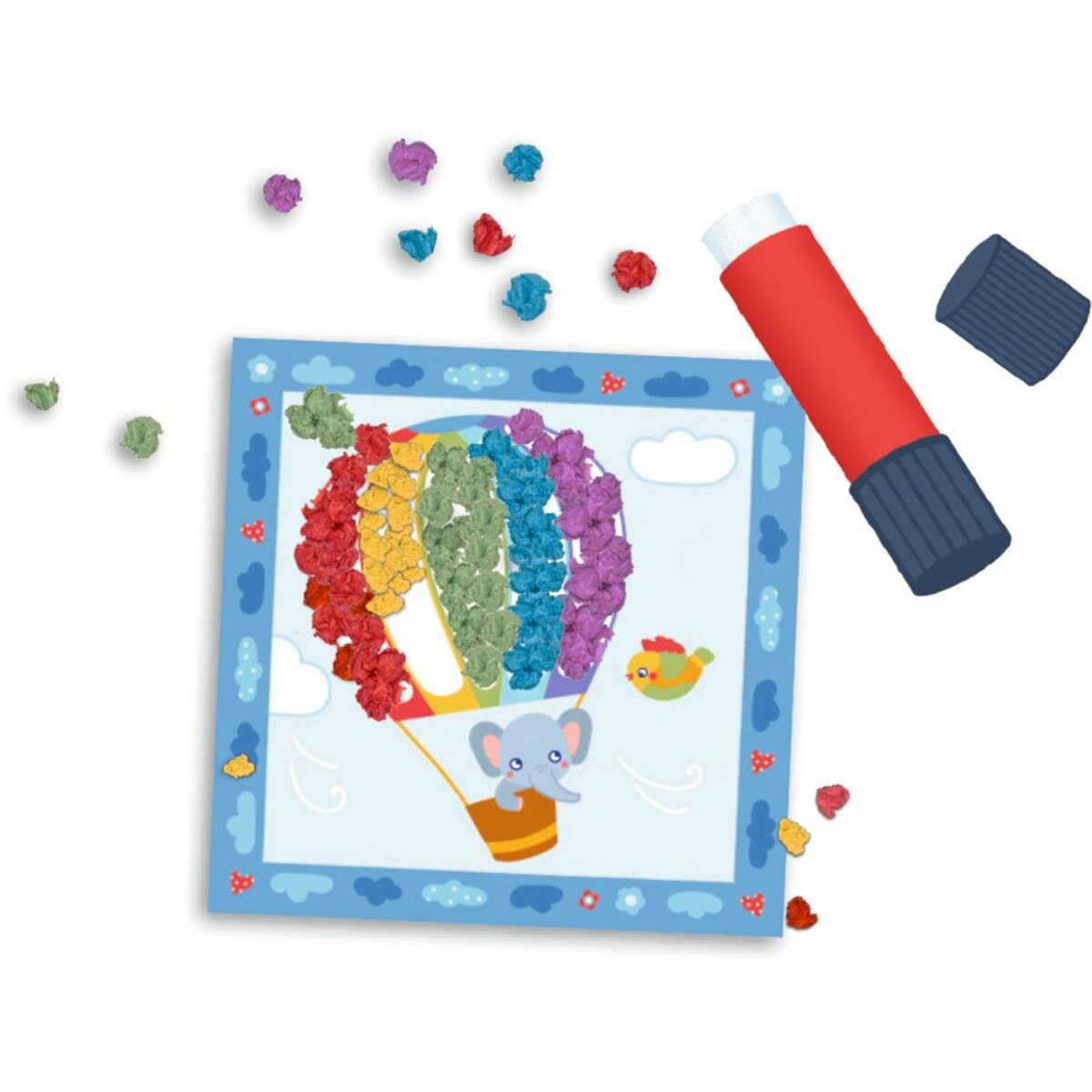 Coppenrath Verlag Mein 1. Bastelset: Knüddelbilder Regenbogen (Mini-Künstler)