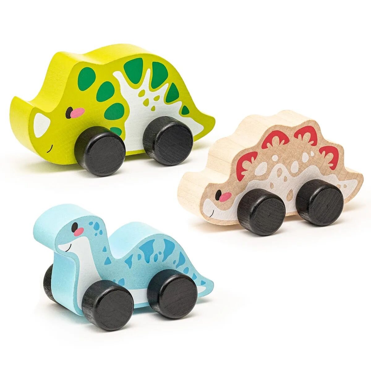 Cubika Holzspielzeugset „Fröhliche Dinos“
