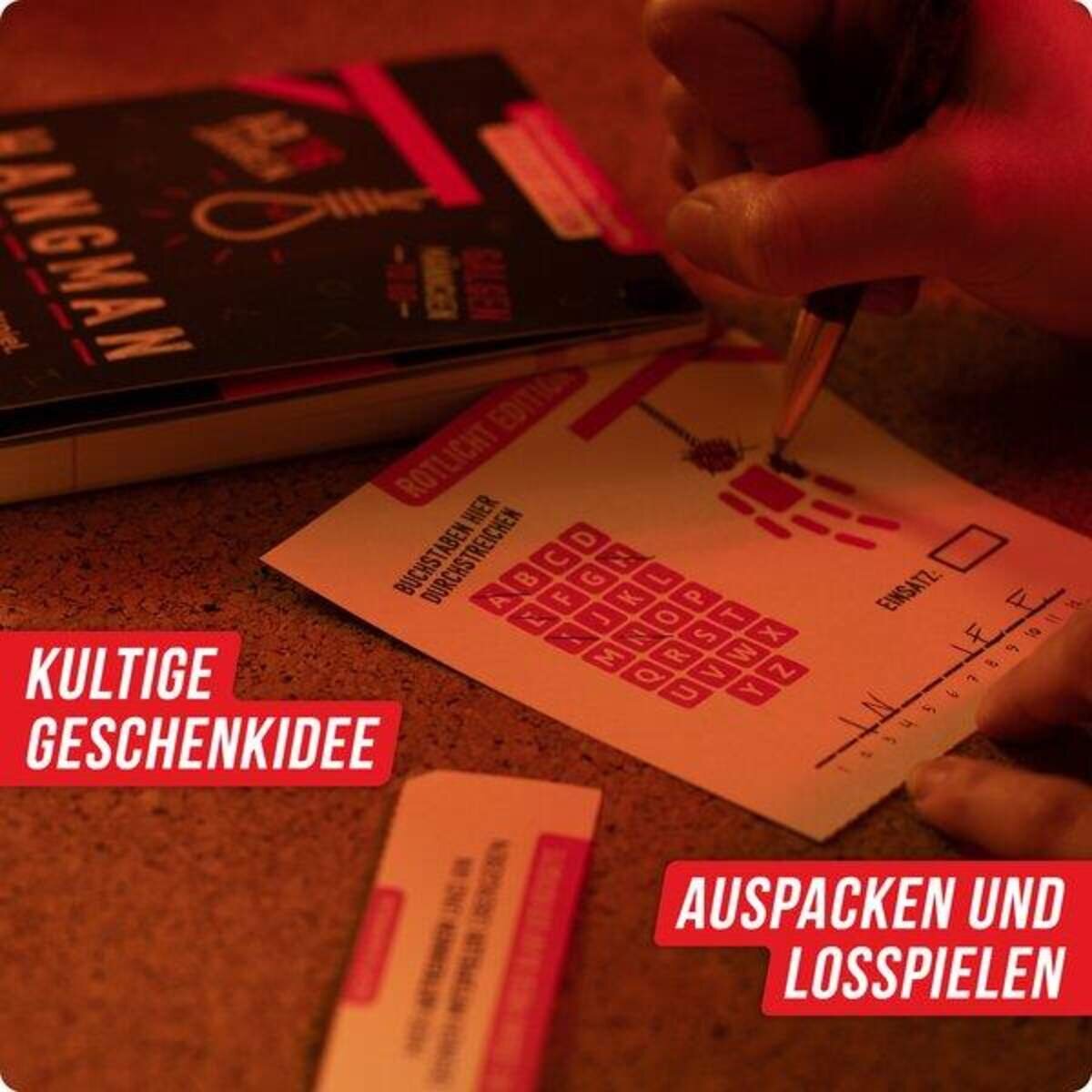 Denkriesen HANGMAN - Rotlich Edition "Galgenmännchen To Go"