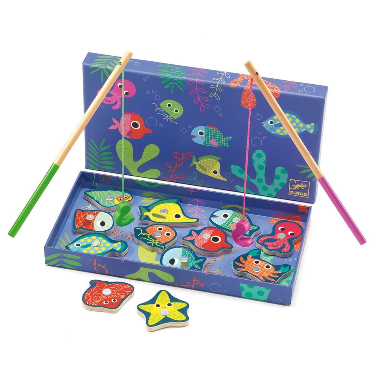 Djeco Angelspiele: Bunte Fische