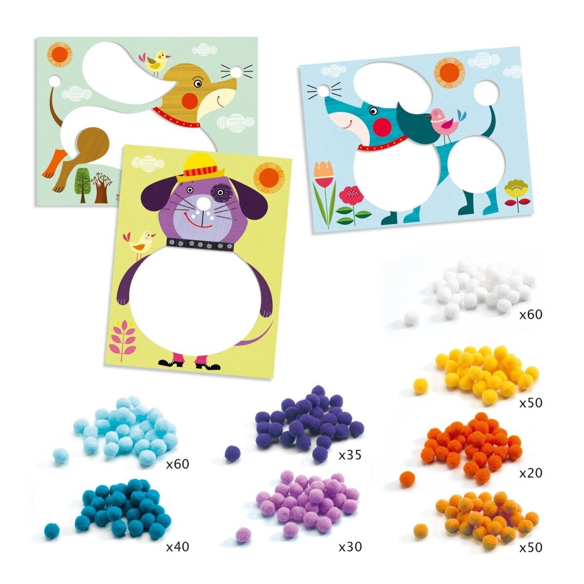 Djeco Bastelpackung - Hunde