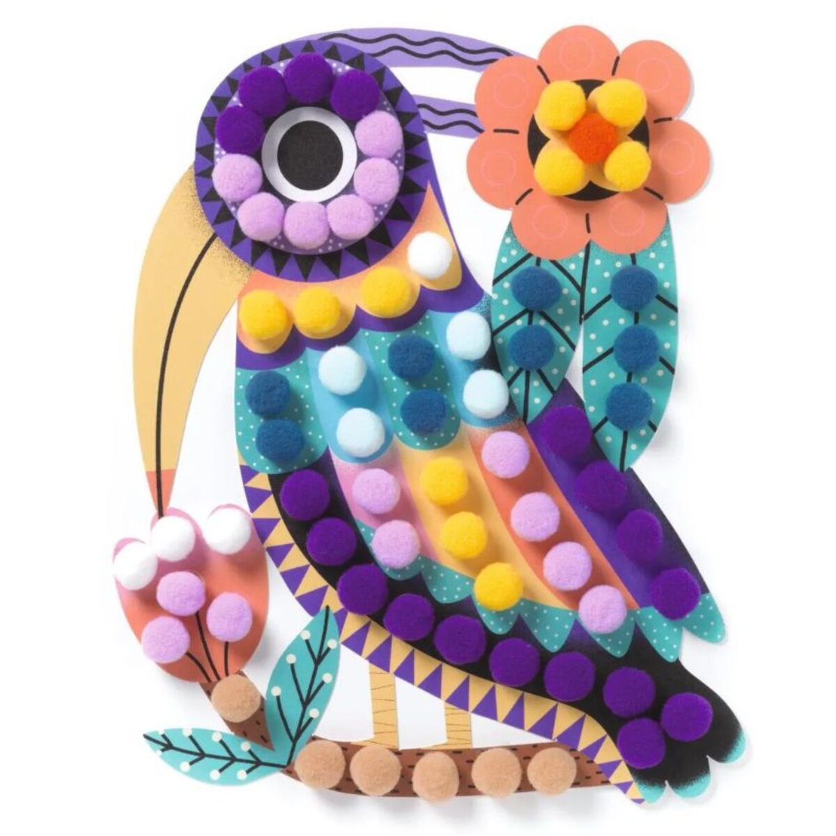 Djeco Bastelpackung 3-6: Vögel