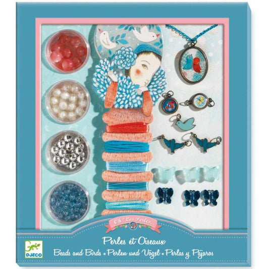 Djeco Schmuck basteln: Perlen & Vögel *