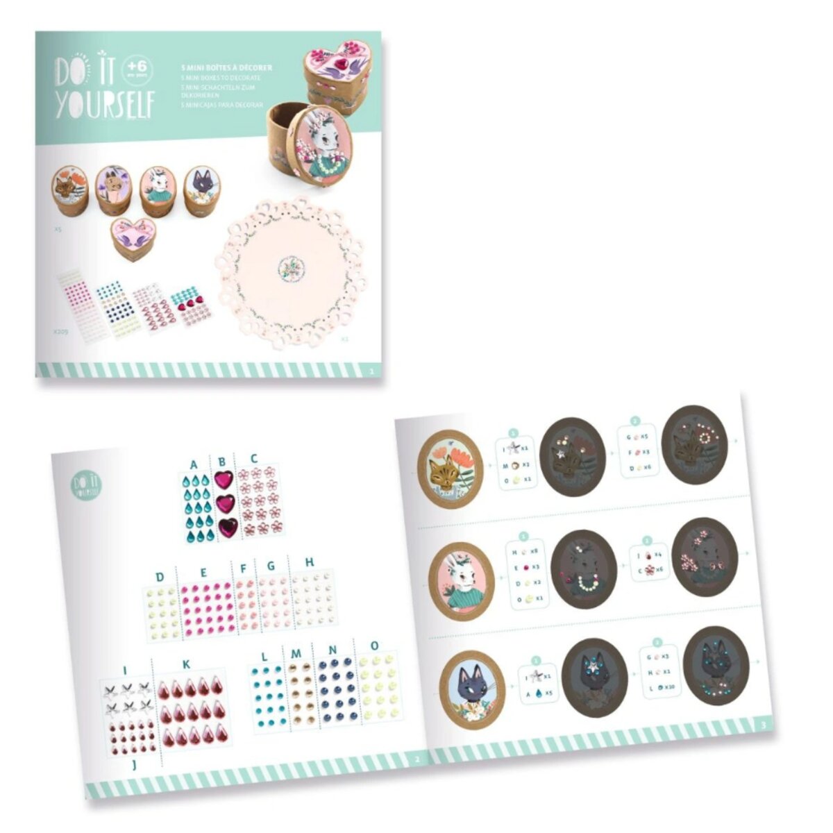 Djeco DIY: 5 Mini-Schachteln