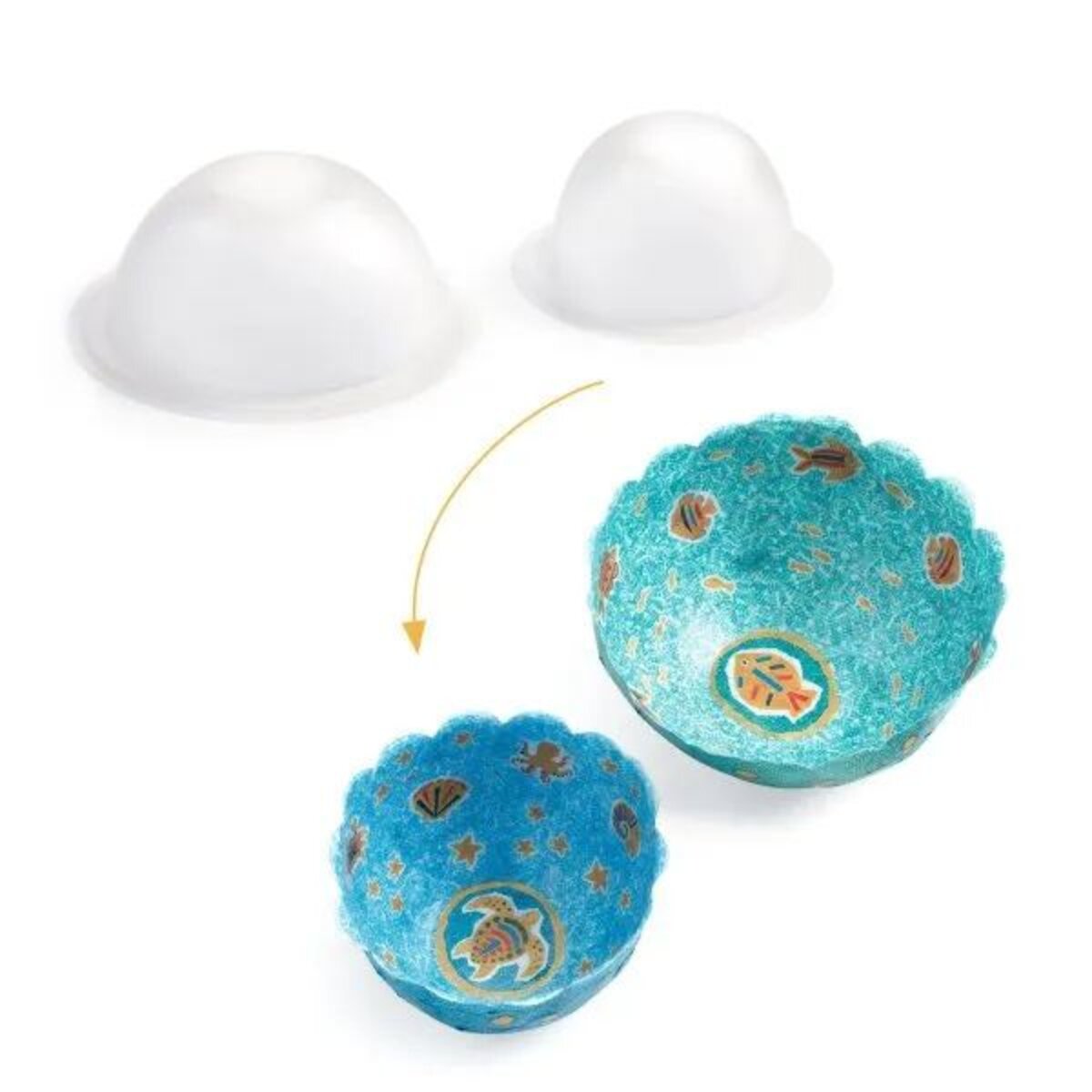 Djeco DIY: Schalen basteln blau