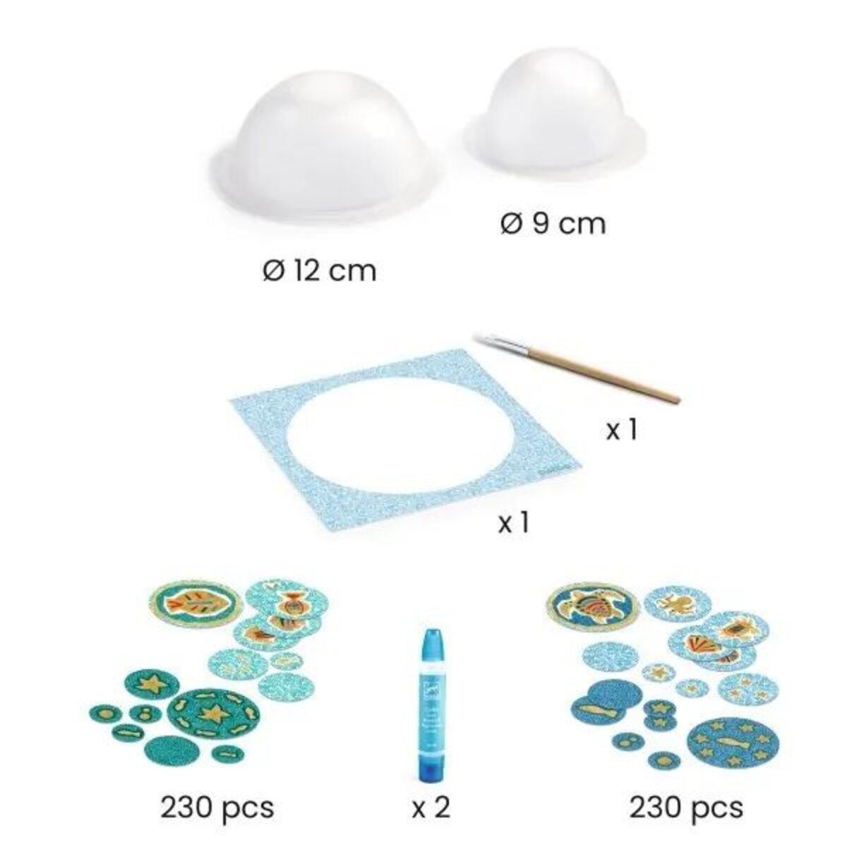 Djeco DIY: Schalen basteln blau