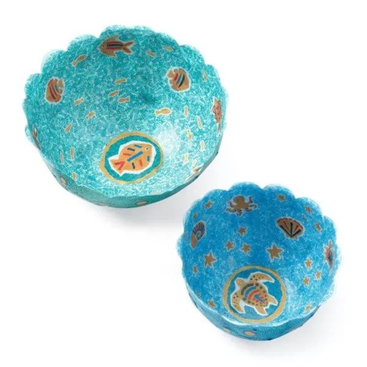 Djeco DIY: Schalen basteln blau