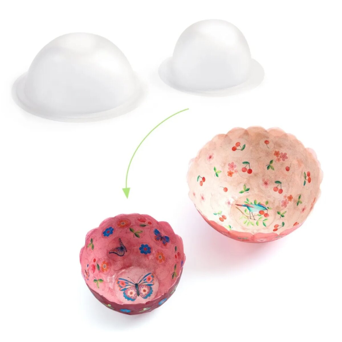 Djeco DIY: Schalen basteln, rosa