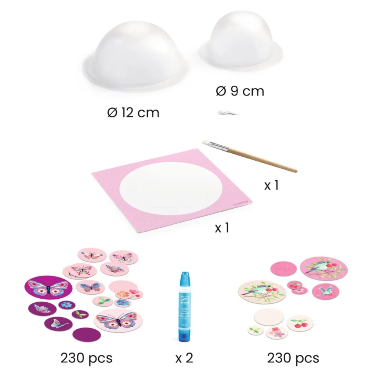 Djeco DIY: Schalen basteln, rosa