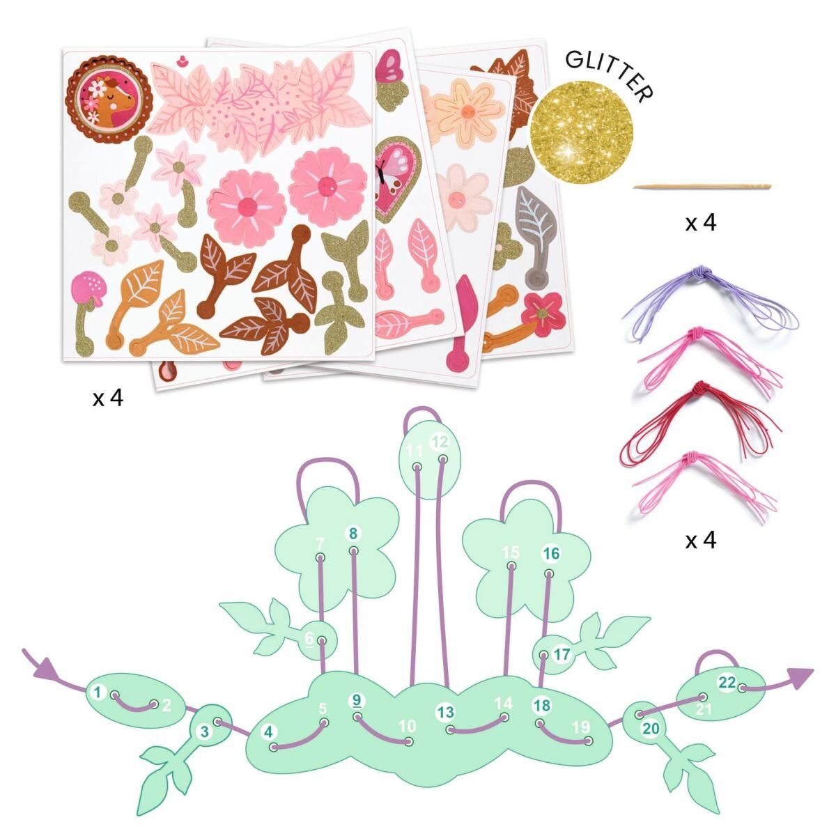 Djeco DIY: Schmucksets Zarte Medailllons