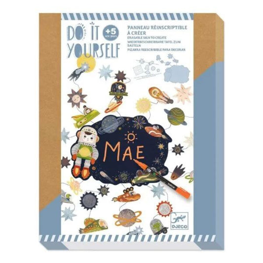 Djeco DIY: Türschild Weltall