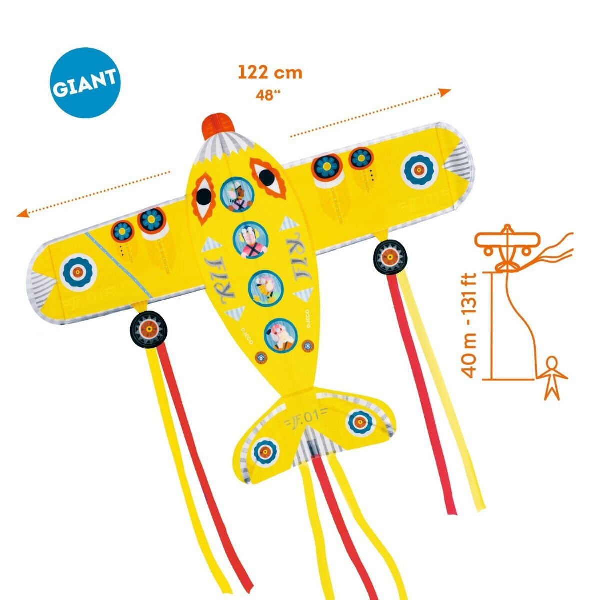 Djeco Drachen: Maxi Flugzeug