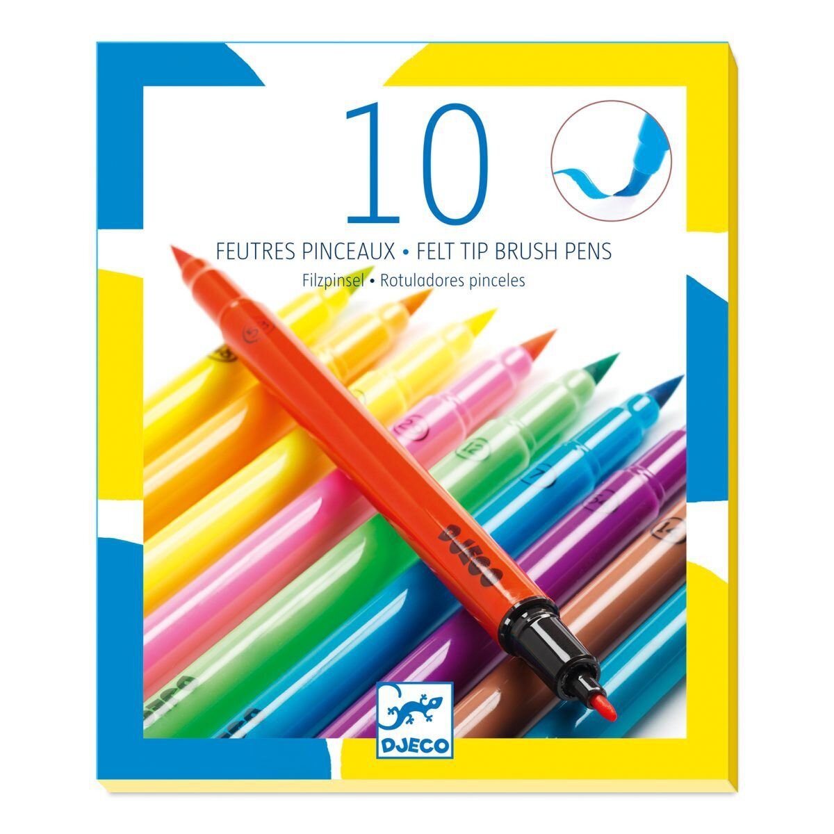 Djeco Farben: 10 Filzstifte Pop