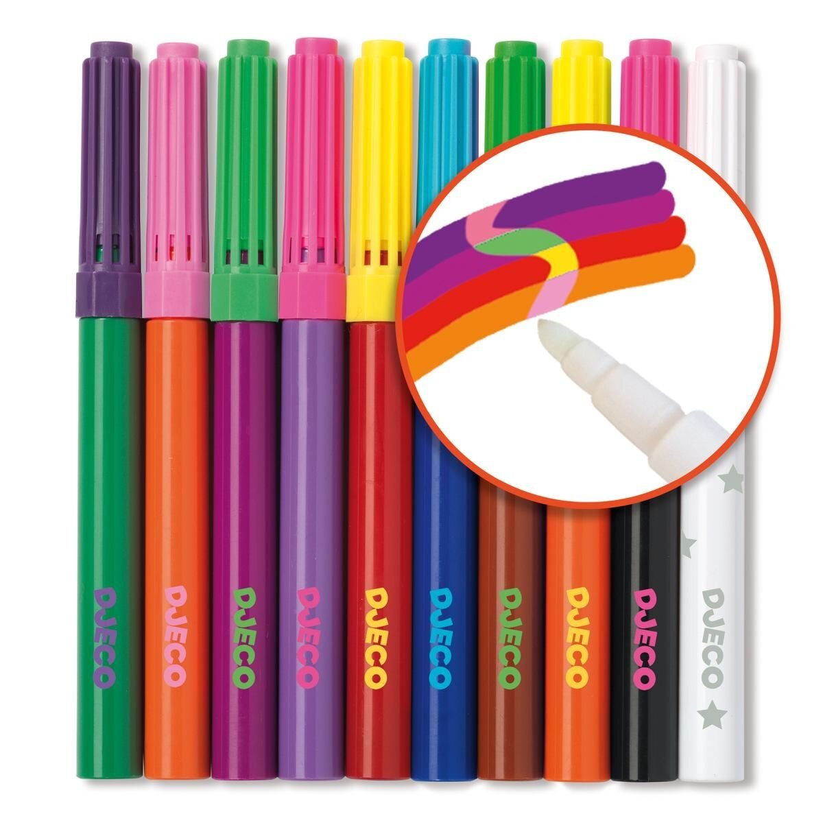 Djeco Farben: 10 magische Filzstifte