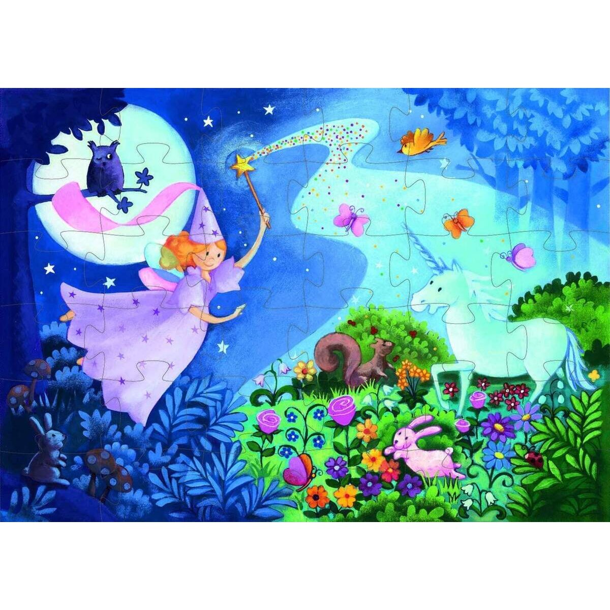 Djeco Puzzle: Fee & Einhorn - 36 Stk. *