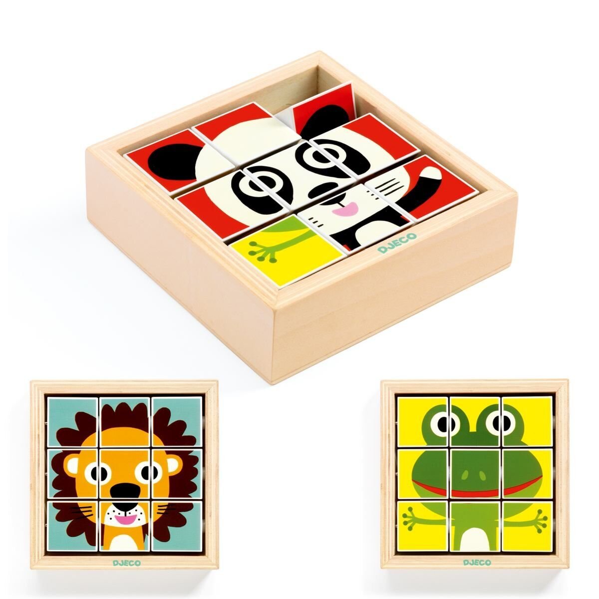Djeco Holzpuzzle: Touranimo, 9 Teile