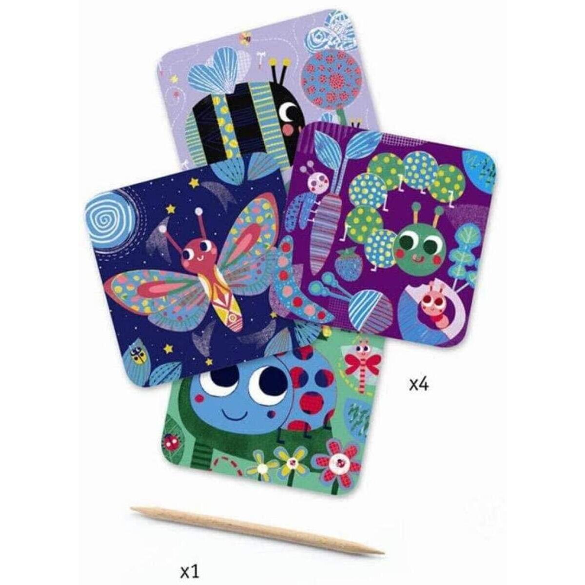 Djeco Kratzbilder 3-6: Käfer