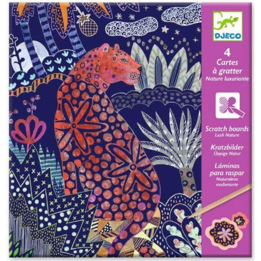 Djeco Kratzbilder: Reicher Dschungel