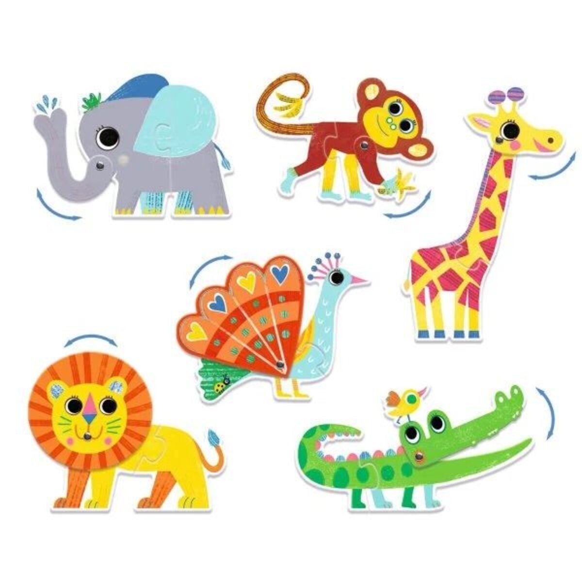 Djeco Lernspiel: Puzzle duo: Articulo Animo