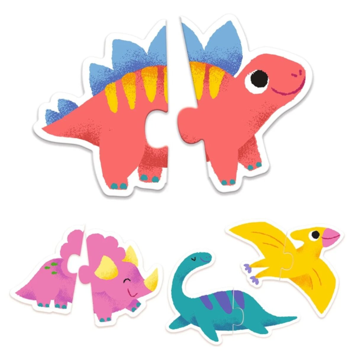 Djeco Lernspiel: Puzzle duo: Dinos
