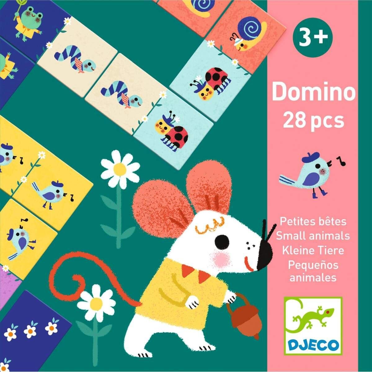 Djeco Lernspiele: Domino Kleine Tiere