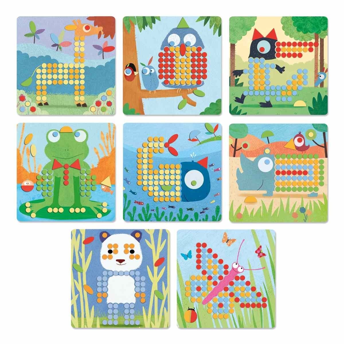 Djeco Lernspiele: Mosaico rigolo