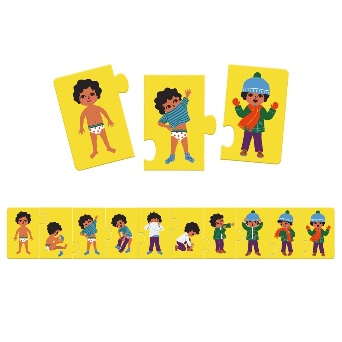 Djeco Lernspiele: Puzzle Anziehen
