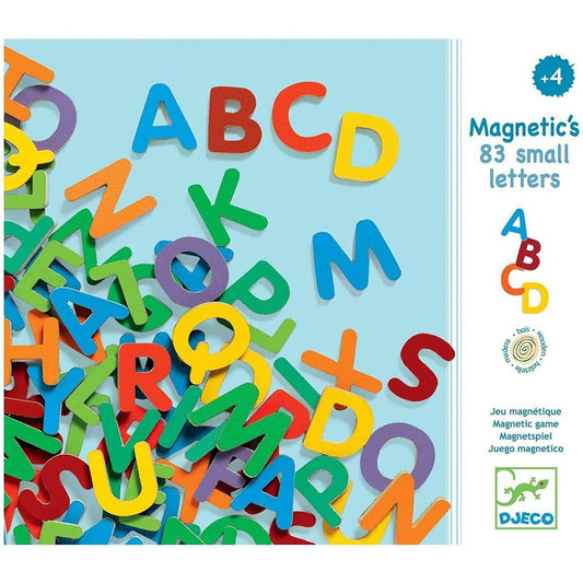 Djeco Holz Magnete: 83 small letters