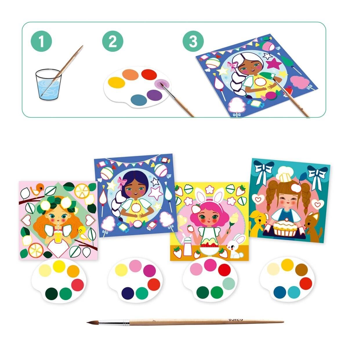 Djeco Malbuch: Snacktime