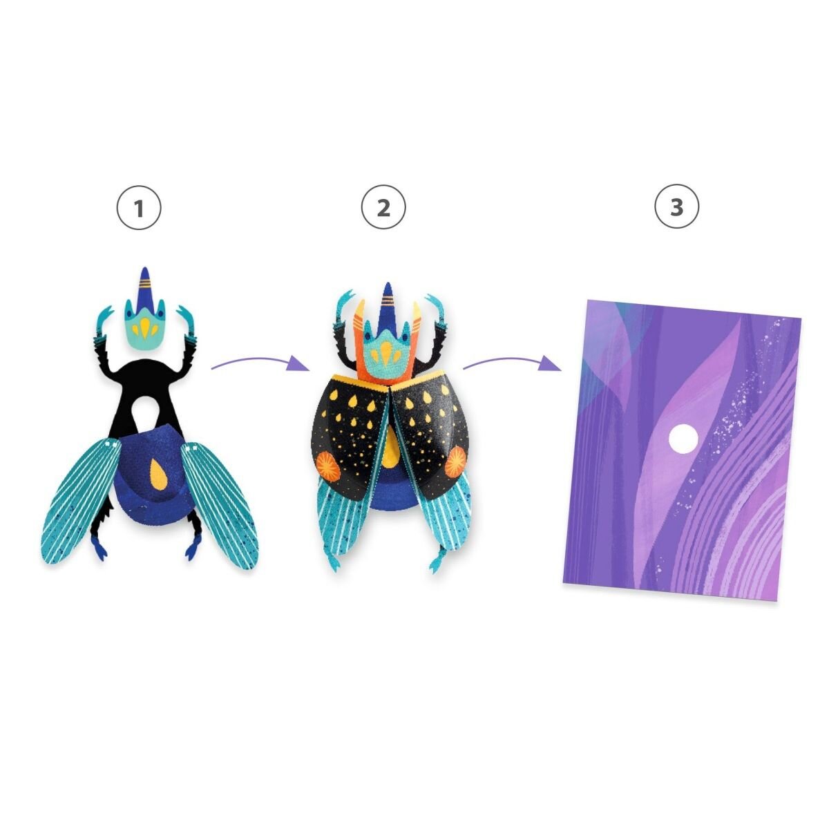 Djeco Papierkunst 3D: Käfer
