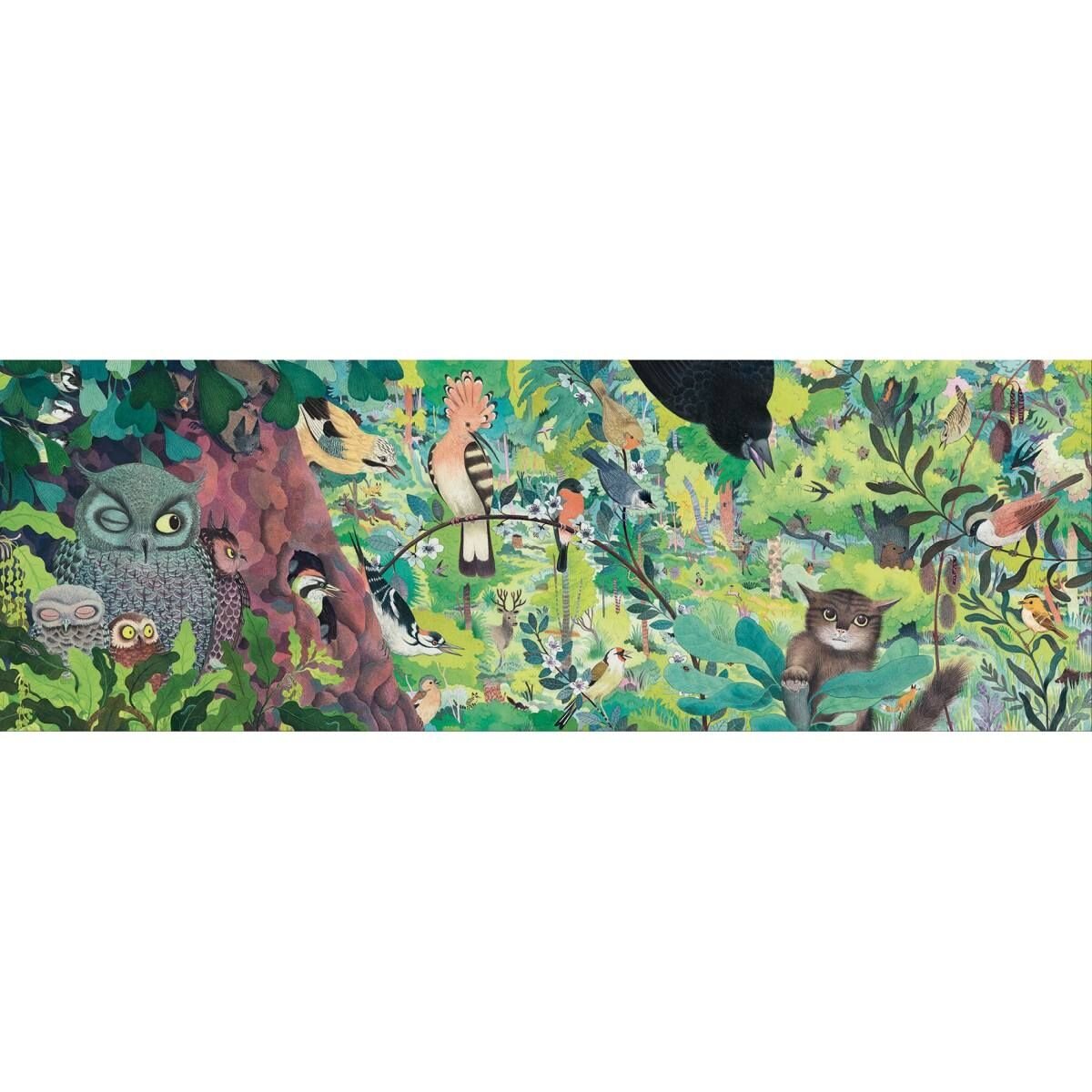 Djeco Puzzle Gallerie: Owls and birds, 1000 Teile