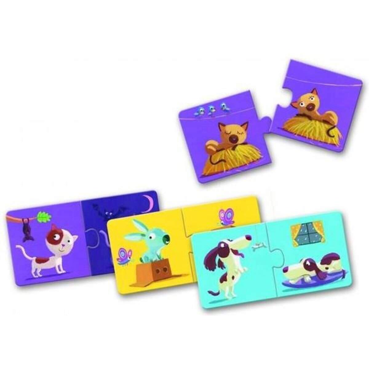 Djeco Lernspiel: Puzzle duo: Gegenteile